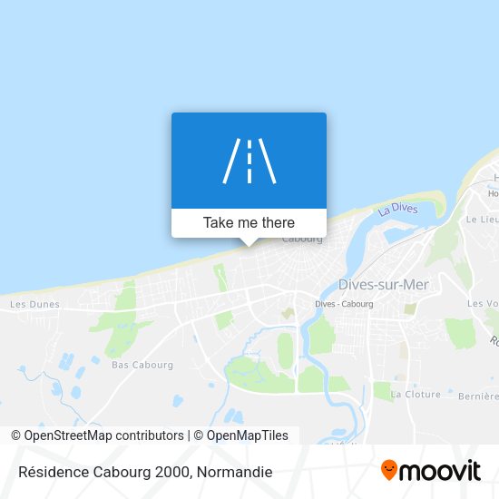 Résidence Cabourg 2000 map