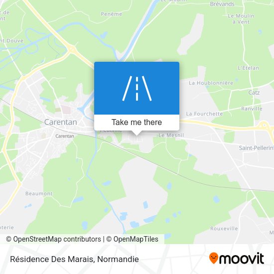 Résidence Des Marais map