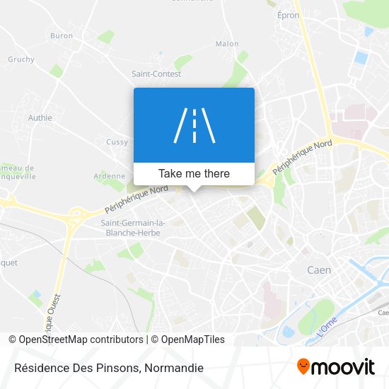 Résidence Des Pinsons map