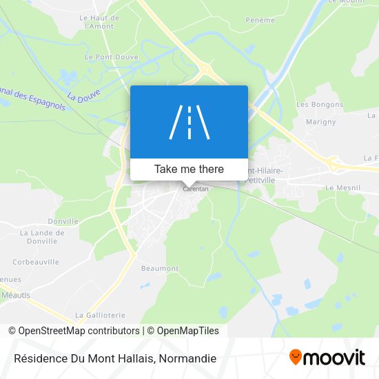 Résidence Du Mont Hallais map