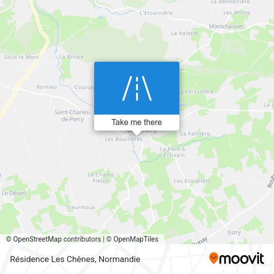 Résidence Les Chênes map