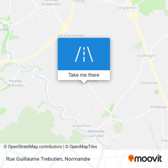 Rue Guillaume Trebutien map