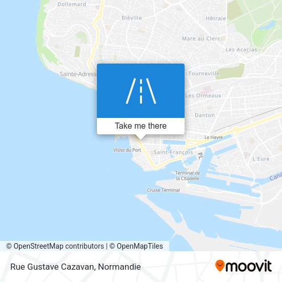 Rue Gustave Cazavan map