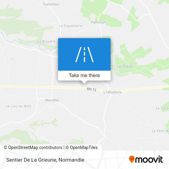 Sentier De La Grieurie map
