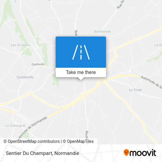 Sentier Du Champart map