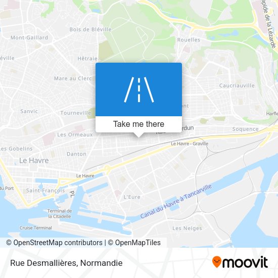 Rue Desmallières map