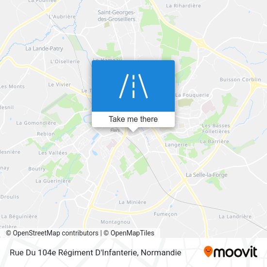 Rue Du 104e Régiment D'Infanterie map