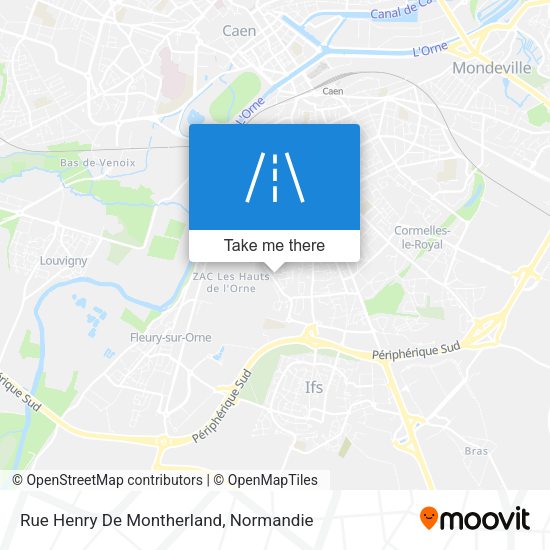 Rue Henry De Montherland map