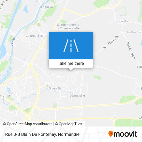 Rue J-B Blain De Fontenay map