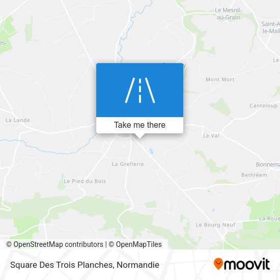 Square Des Trois Planches map