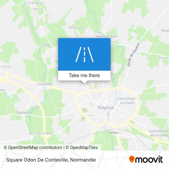Square Odon De Conteville map