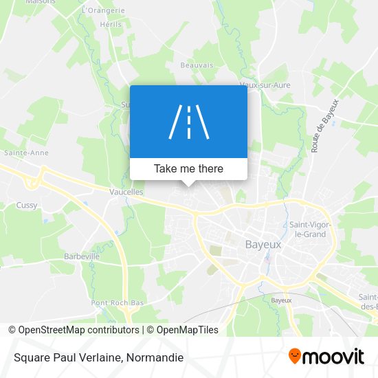 Square Paul Verlaine map