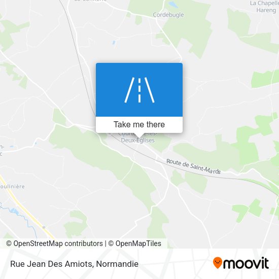 Rue Jean Des Amiots map