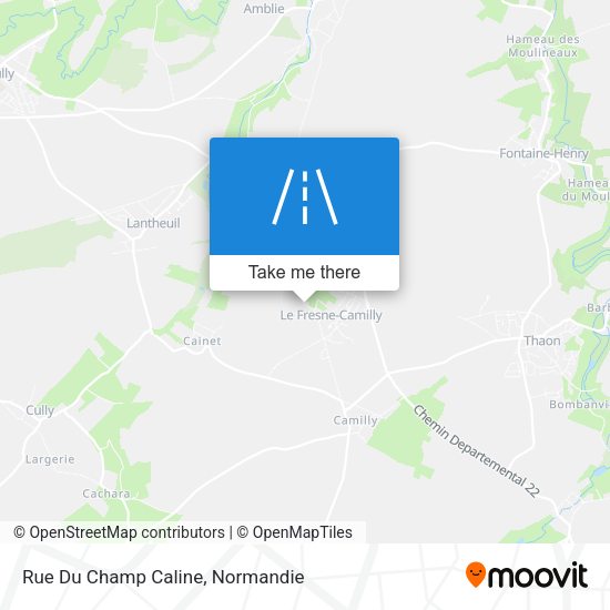 Rue Du Champ Caline map