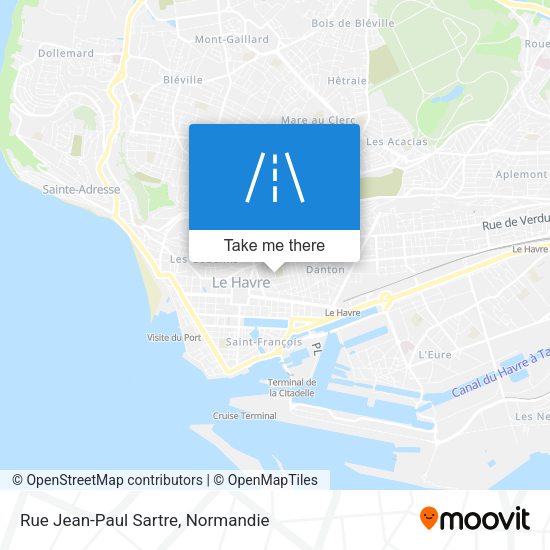 Rue Jean-Paul Sartre map