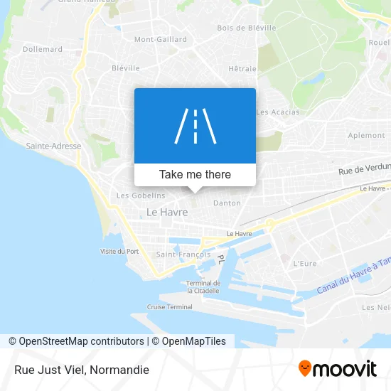 Rue Just Viel map