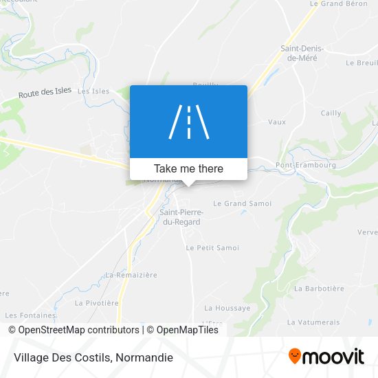 Village Des Costils map