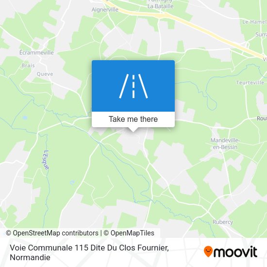 Voie Communale 115 Dite Du Clos Fournier map