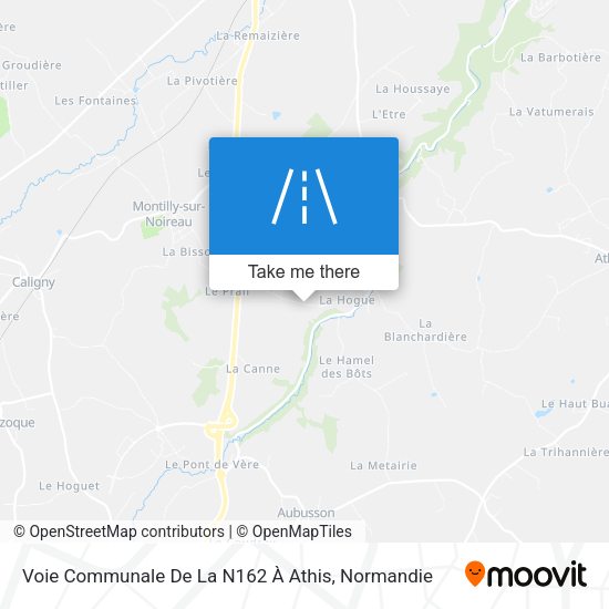 Voie Communale De La N162 À Athis map