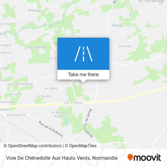 Voie De Chênedollé Aux Hauts Vents map