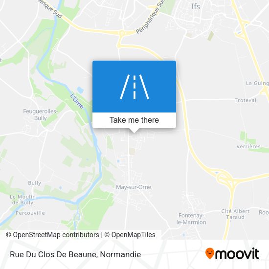 Rue Du Clos De Beaune map