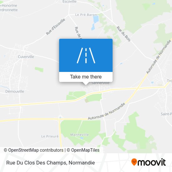 Rue Du Clos Des Champs map