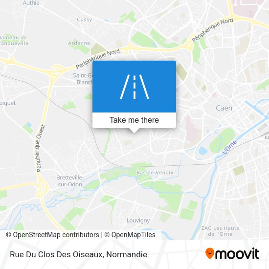 Rue Du Clos Des Oiseaux map
