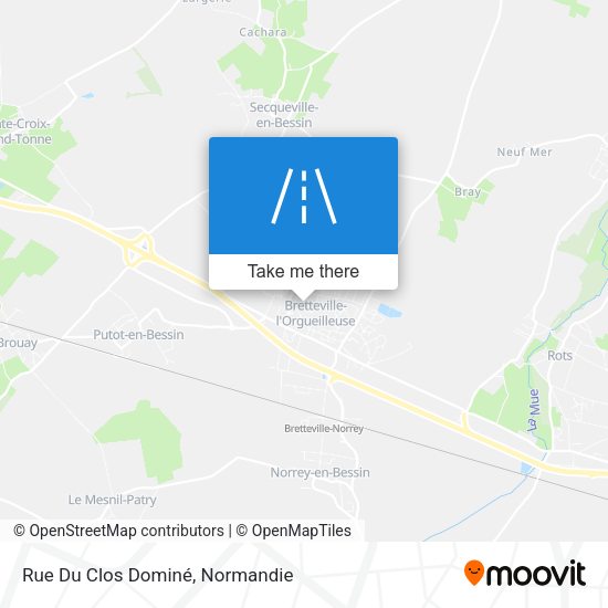 Rue Du Clos Dominé map