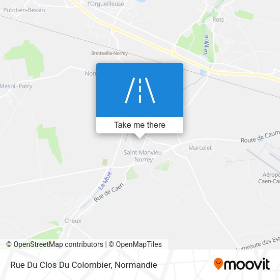 Rue Du Clos Du Colombier map