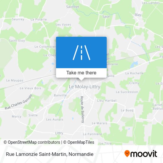 Rue Lamonzie Saint-Martin map