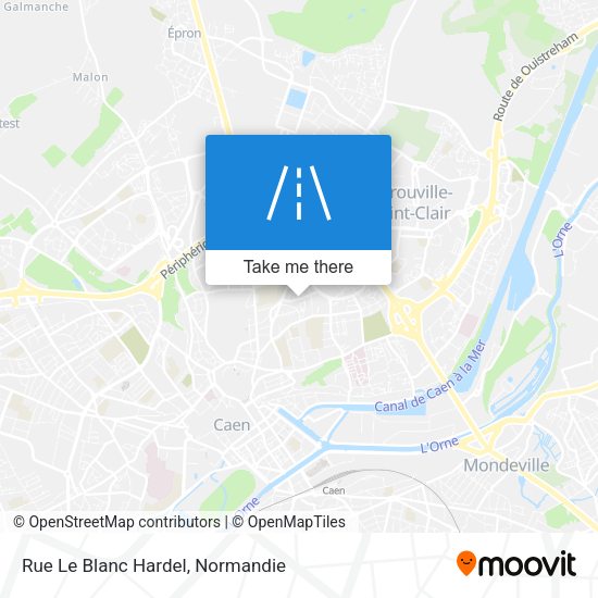 Rue Le Blanc Hardel map