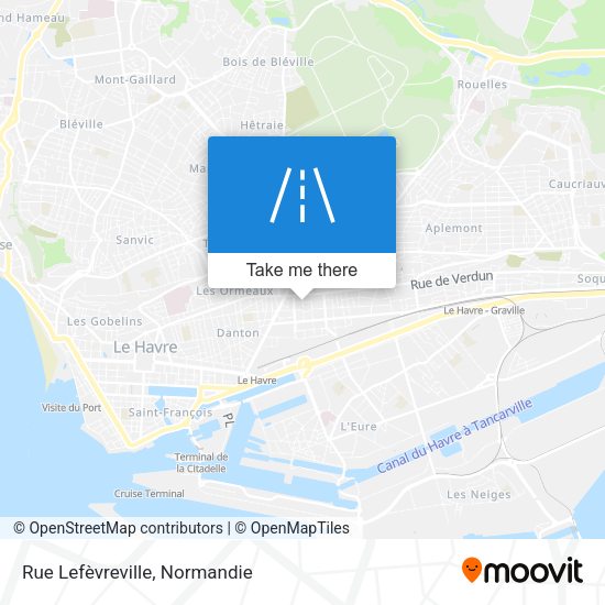 Rue Lefèvreville map