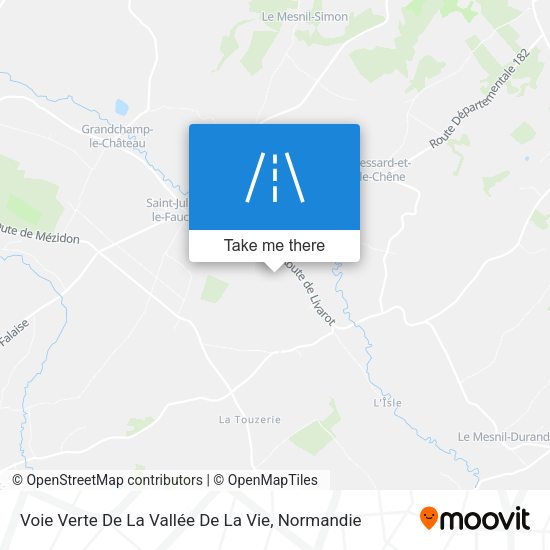 Voie Verte De La Vallée De La Vie map