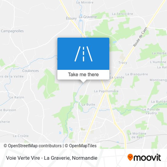 Voie Verte Vire - La Graverie map