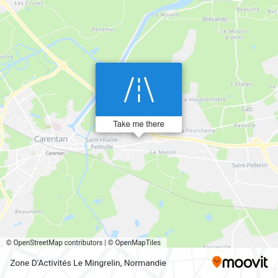 Zone D'Activités Le Mingrelin map