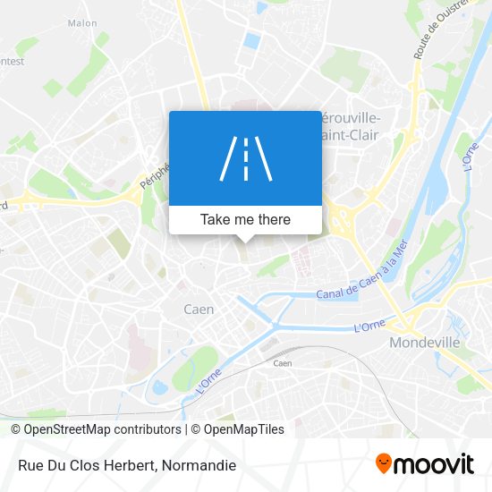 Rue Du Clos Herbert map