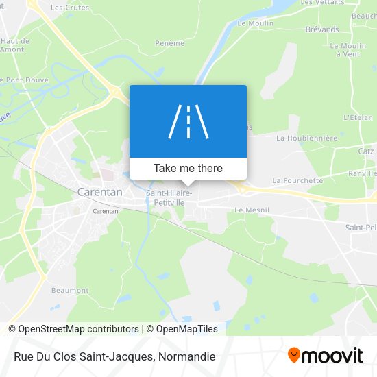 Rue Du Clos Saint-Jacques map