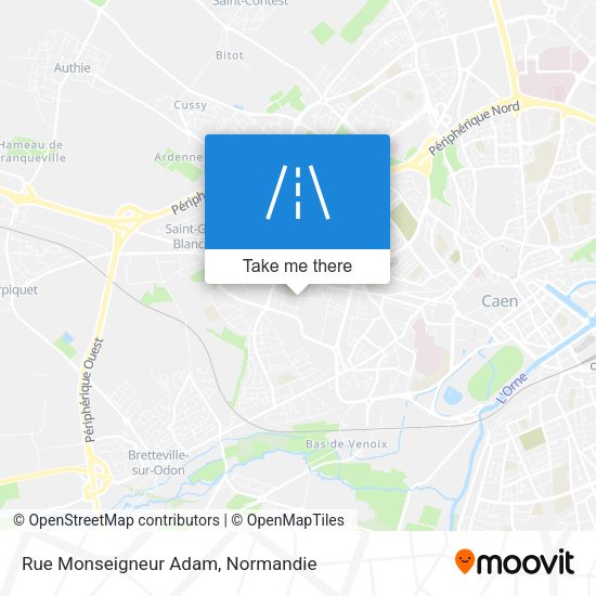 Rue Monseigneur Adam map