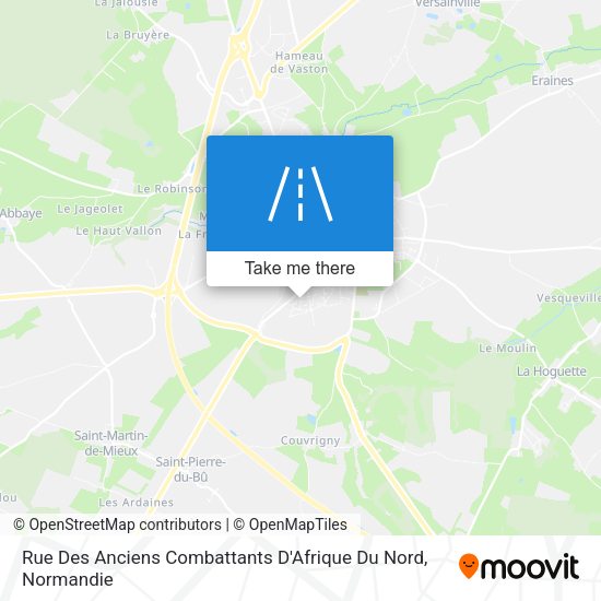 Rue Des Anciens Combattants D'Afrique Du Nord map