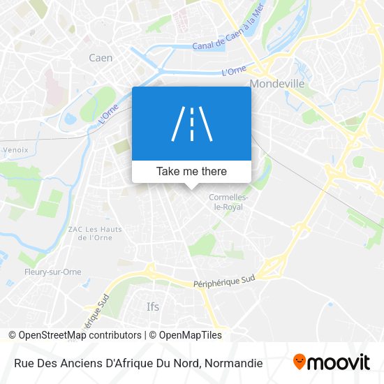 Rue Des Anciens D'Afrique Du Nord map
