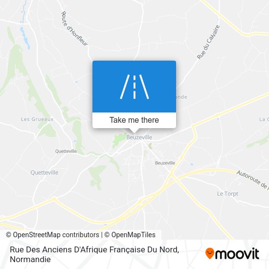 Rue Des Anciens D'Afrique Française Du Nord map