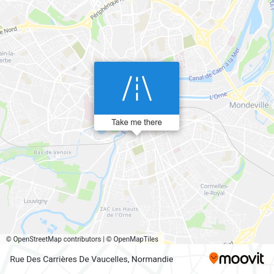 Rue Des Carrières De Vaucelles map