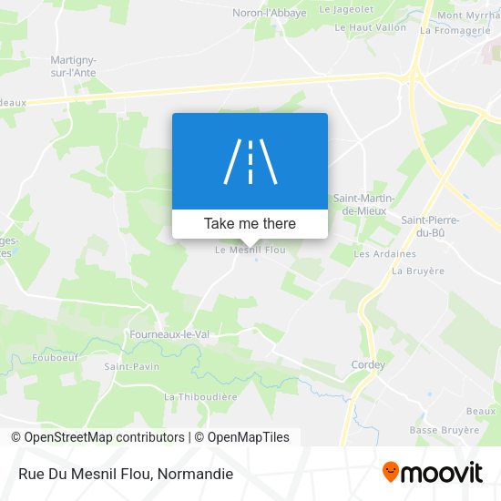 Rue Du Mesnil Flou map
