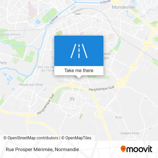 Rue Prosper Mérimée map