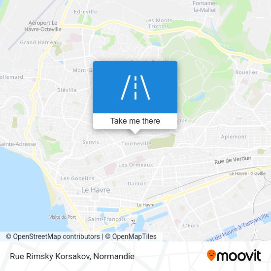 Rue Rimsky Korsakov map