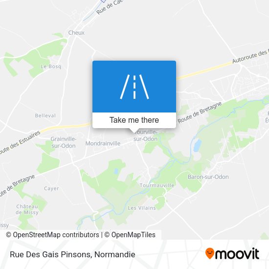 Rue Des Gais Pinsons map