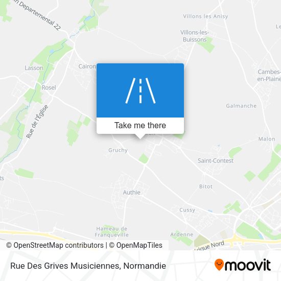 Rue Des Grives Musiciennes map
