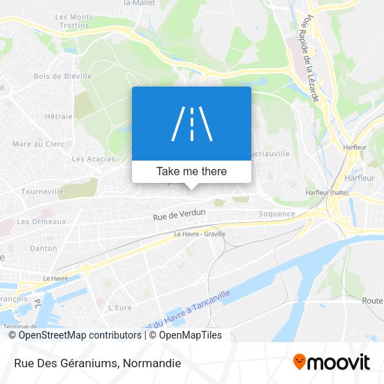Rue Des Géraniums map