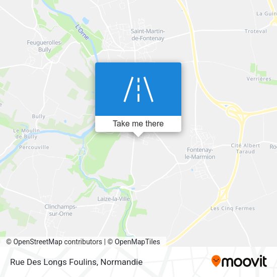 Rue Des Longs Foulins map