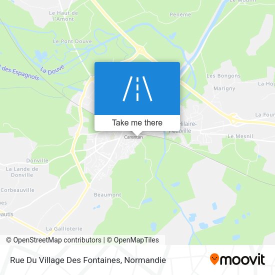 Rue Du Village Des Fontaines map